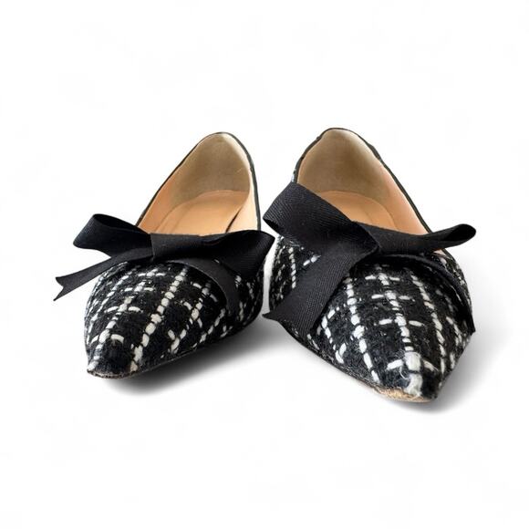 J.Crew Women's Ballet Pumps Tweed Size 8.5 - Picture 9 of 10